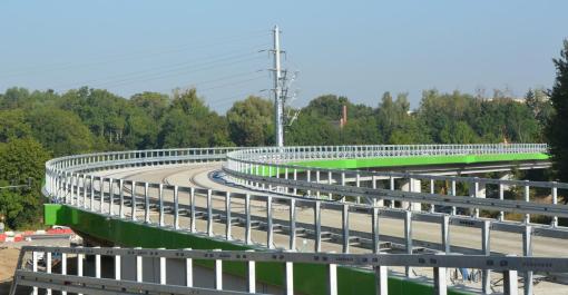 Próba obciążeniowa estakady tramwajowej (12 września 2023)