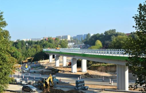 Próba obciążeniowa estakady tramwajowej (12 września 2023)