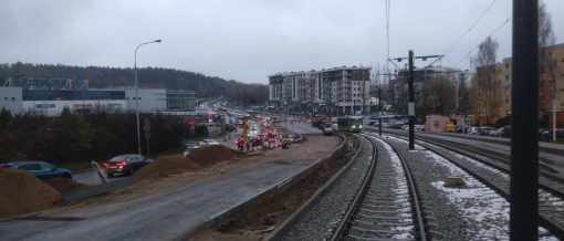 Pierwszy przejazd testowy trasą na Pieczewo - Durmazlar Panorama Olsztyn DRP5H05 #3017 między przystankami Carrefour i Wańkowicza (20 listopada 2023)