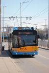 Trolejbus Škoda-Solaris Trollino 18 III #2697 na linii 9 na przystanku Buleward Bulgarija (бул. България) (24 marca 2024)
