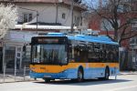 Autobus elektryczny Chariot-Higer KLQ6125GEV3 #5058 na linii 60 zbliża się do przystanku Metrostancija Owcza kupel (Метростанция Овча купел) w Sofii (24 marca&nbsp;2024)