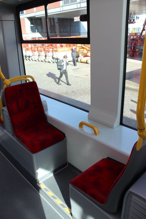 Wnętrze Hyundaia Rotem 140N dla Warszawy na targach Inno Trans 2022